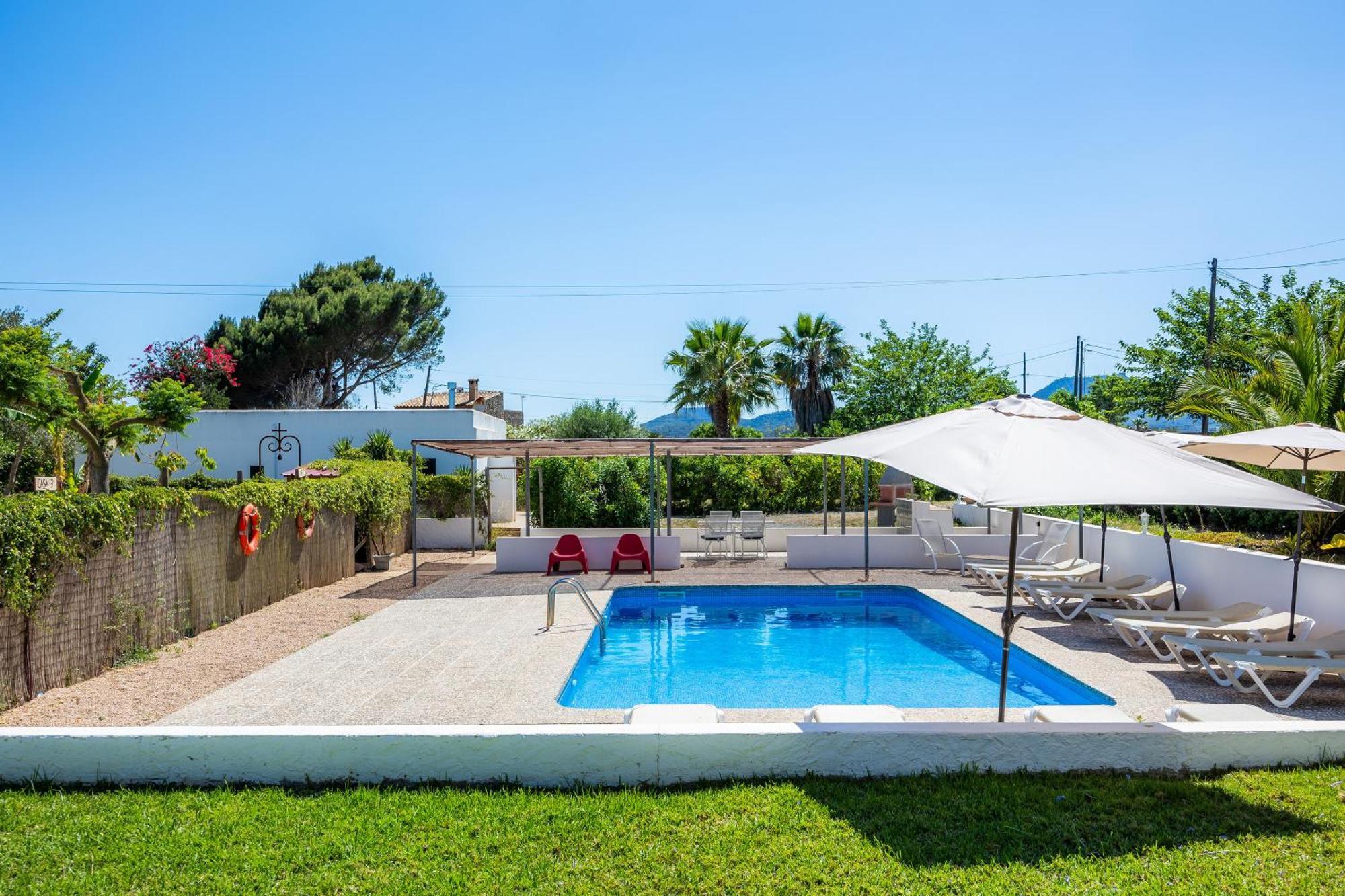 Finca Blanca Calas de Mallorca Bagian luar foto